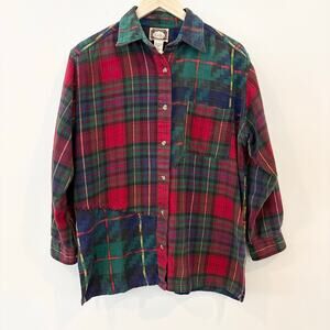 Vintage Flannel 100% Cotton Womens' Large with Stitch Detail